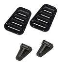 Black Intake Grille Cover & Engine Cover Hinge 4x for 1/10 TRX-4 RC Car Buggy
