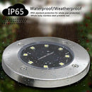 Solar Ground Lights,8 Led Garden Pathway Outdoor In-Ground Lights,4 Pack(Wh G3K7