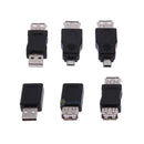 12Pcs OTG USB Micro USB Mini USB Male to Female Adapter Converter Connector Kit