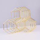 Makeup Tool Storage Rack Plating Diamond Pen Holder Hexagon Three Makeup Br