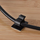 Adjustable Cable Clips Adhesive Nylon Wire Clamps Black 50 Pcs