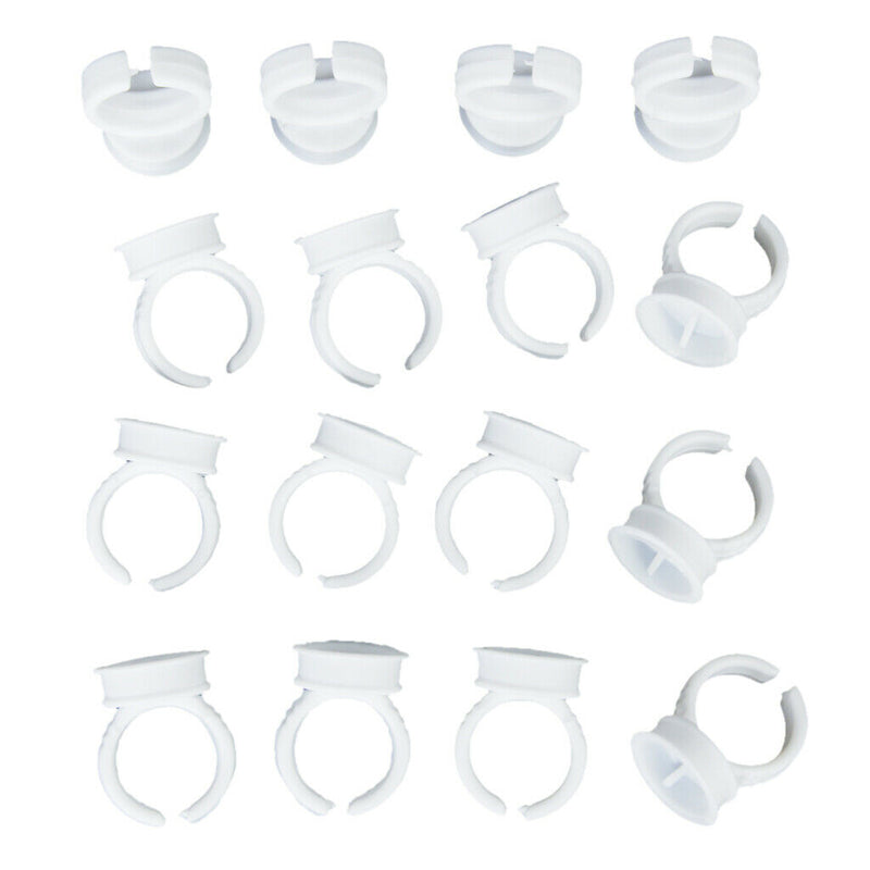 100pcs Disposable Adhesive Tattooing Ink Cups Pigment Holder Ring Large