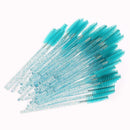 50pcs Disposable Makeup Eyelash Brush Mascara Wands Applicator (Lake Blue)