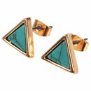 Stud Earrings Women Gorgeous Earring Imitation Marble Stone Earring Fashion