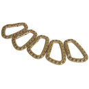 5 Pcs Plastic Carabiner D-Ring Key Chain Clip Hook Camping Buckle Snap