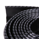 Black Soft Carbon Fiber Car Rubber Bumper Strip  Outside Bumper Front Lip