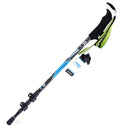 Carbon Fiber Telescopic Skiing Climbing Stick Trekking Hiking Pole Blue