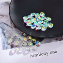 100X Chain Octagon Crystal Glass Bead Lamp Chandelier Pendant Suncatcher