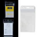10 x Business Vertical Solid Vinyl Clear ID Card Badge Holder Case Cover Sleev