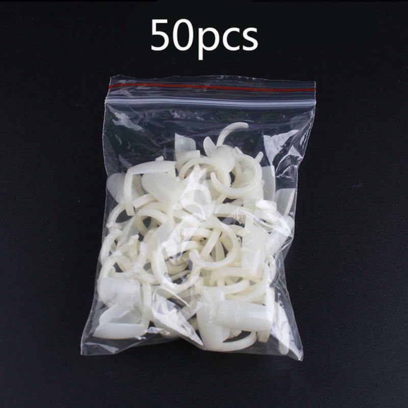 Lots 50Pcs Polish UV Gel Color Pops Display Nail DIY Art Ring Nails Tips N SJS