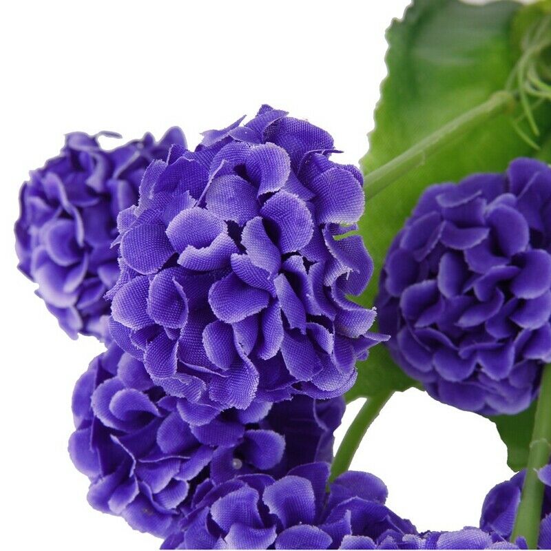 1 x Artificial Simulation Hydrangea Flower Plant with 9 Flower Balls for Bo O2L8