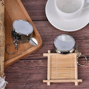 Double layer Round Cigarette Keychain Portable Stainless Steel Pocket Ashtray JR