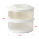 Plastic Food Cover Clear Kitchen Dish Dustpoof Cover Kitchen Tool 2 Tiers