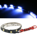 2x White 12 LEDs 30cm/11.8" 5050 SMD LED Strip Light Waterproof 12V Car Decor