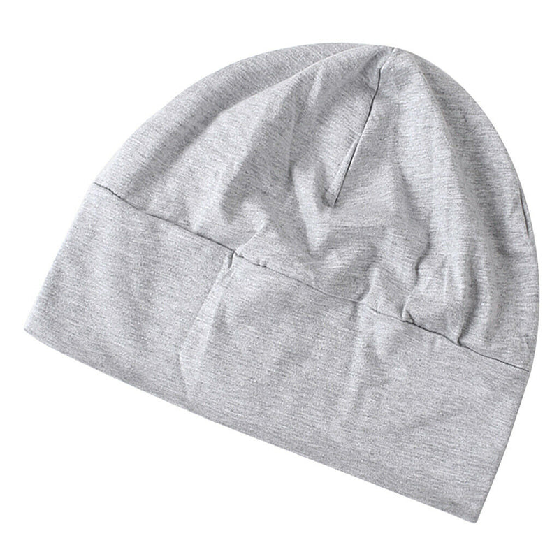 3 Pieces Unisex Cotton Night Cap Sleeping Head Hat Plain Beanie Chemo Hair Wear