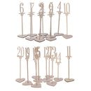 Natural 1-20 Free Standing Wooden Table Numbers with Heart Base Party Decor
