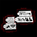 4pcs/set Lovers heart wedding cake Mould Spray Cake Templates StencilMoldTool BX