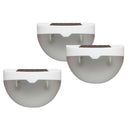 3x Solar Wall Lights Outdoor Wireless Led Lighting For Deck Fence Warm White