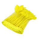 15-20cm Yellow Feather Fringe Trim Sewing Edge Crafts Garment Decors 2m