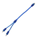 1pc 30cm 2 RCA Male to 1 RCA Female Copper Aluminum Cable for Car Audio A