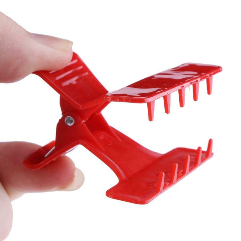 6pcs Butterfly Hair Clips Hairdressing Clamp Styling Tool Black Red White