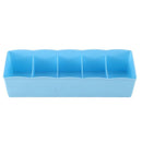 Multi-function drawer type Five Grid  Plastic storage boxï¼ˆblueï¼‰