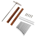 17 Keys Kalimba DIY Keys+Bridge+Tuning Hammer Kit Thumb Piano Accessories