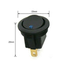 Blue LED Dot Light 12V 20A 3 Pin Car Auto Boat Round Rocker ON/OFF Toggle Sw A