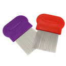 Comb Head Hair Lice Nit Pet Safe Flea Eggs Dirt Dust Remover Steel Tooth BrushJR