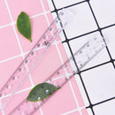 clear plastic acrylic folding straight rulers 30cm drawing kid school supplie TE