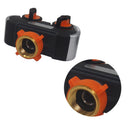 Garden Water Connectors Hose Splitter Rubberized ABS+TPR Tap Hose Distr YRT