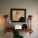 Wall Shelves Floating Shelf Wall Mounted Desk Bookrack Hemp Rope Wooden Sto
