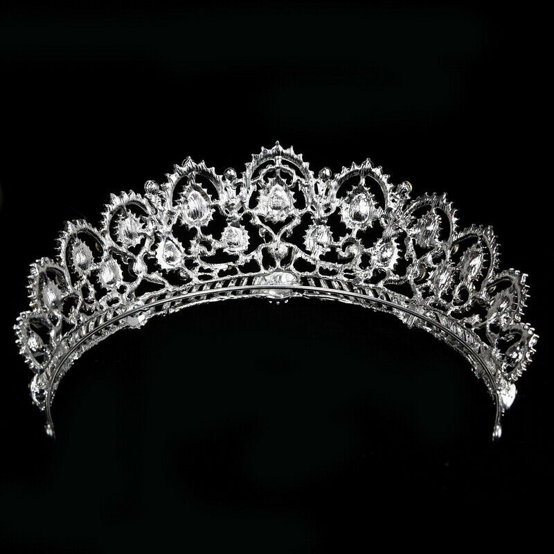 Bridal Tiara big crystal Queen Crown Wedding Hair Accessories diadem headba O7I5