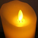 2pcs Realistic Plastic Wax LED Candle Swinging Flame Battery Powered Flameless