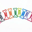 100pcs Bone Shape Multicolor Metal Paper Clips