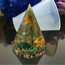 Crystal Cone Round Epoxy Mold Transparent Silicone Mold DIY Cake Decoration