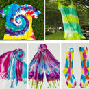 Tie Dye Kit 6 Colors For Clothing Rubber Bands With Gloves DIY Craft Pigment