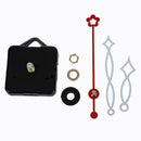 Clock Movement Mechanism with White Hour Minute Red Second Hand DIY Tools S