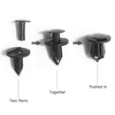 Furniture Threaded Nail Auto Bumper Rivet Clip Fastener Expansion Screw