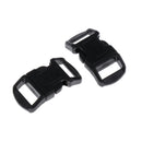 20pcs Black Buckle Contoured Side Quick Release for Paracord Bracelet 10mm