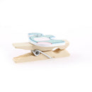 8x Mixed Colorful Elephant Wood Clips Photo Paper Pegs Clothespin Craft Decor3C