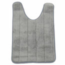 Bathroom Mat 40x60cm U Shaped Cotton Bathroom Anti Slip Bath Mat Grey K3Z6