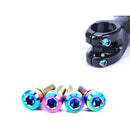 Risk M5X18 Bike Handle Bolts Titanium Alloy Bicycle Handle Cylindrical Head