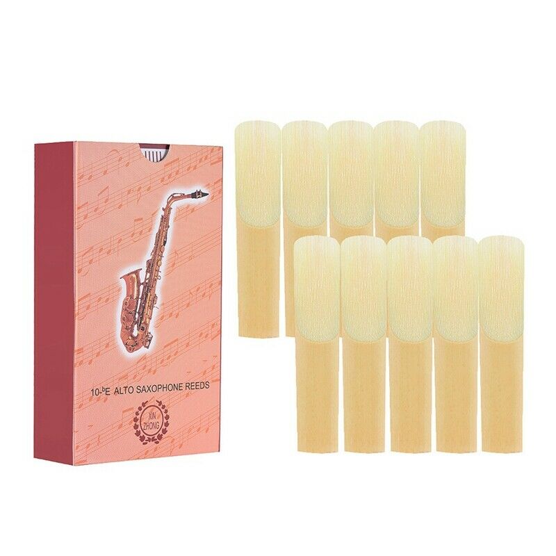 10pcs/ Box Eb Alto Saxophone Reeds Sax Reeds Strength 2.5 Woodwind Instrume