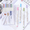 10Pcs/Set Metal Color Mark Pens Markers Highlighter Office School Stationery Kit