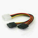 4Pin to 15Pin Serial ATA SATA Splitter Power Cable Connector Male J7T0 Lead X7Z5