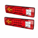 2Pcs 12V 19-LED Trailer Car Rear Tail Brake Turn Lights Indicator Reverse Lamp