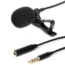 3.5mm Lavalier Microphone Live Broadcast Recording Mini Tie Clip Audio Mic