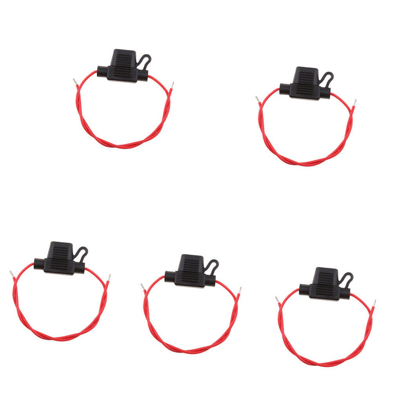 5 Pieces Waterproof Car Truck 18 Gauge In-line APM ATM Mini Fuse Holder Box