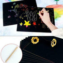 16K Colorful Scratch Paper Kids Creative Magic Drawing Scratch O0X9 Pen Pap X6X6